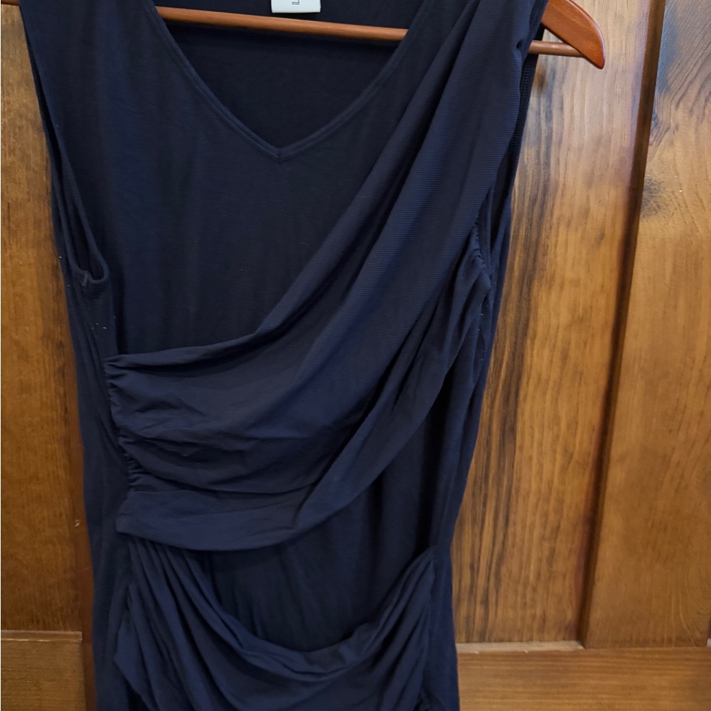 CAbi Navy Draped Navy Sleeveless Top, medium